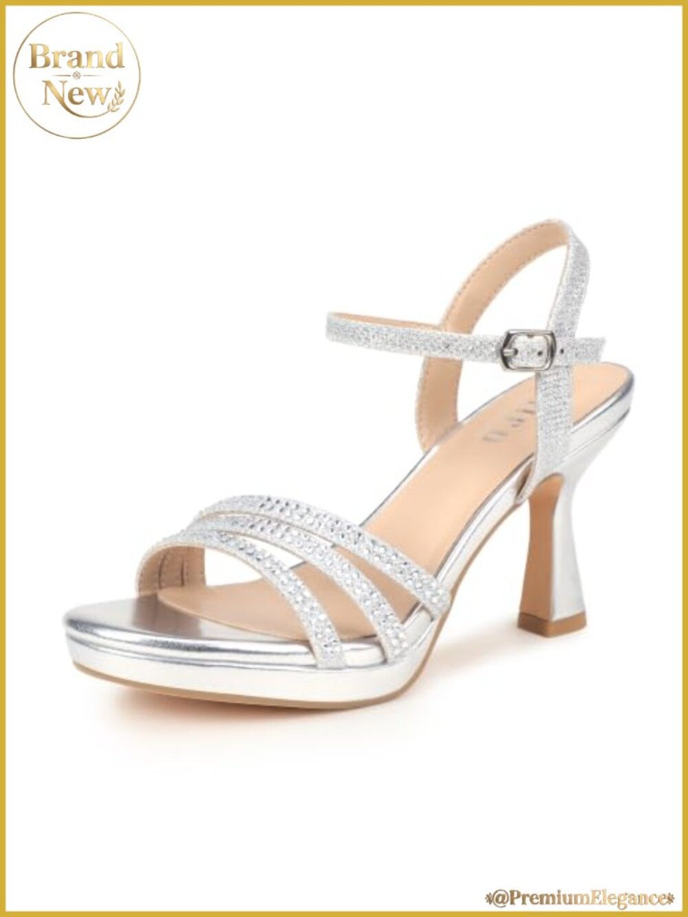 Rhinestone Platform Strappy Heels High Stiletto Open Toe Sandals